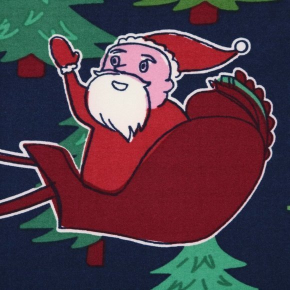 LuLaRoe Classic T Shirt Top Christmas Pink Unicorns Santa Sleigh Blue‎ XL - Picture 5 of 11